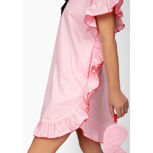 Quiet Culture Pink Petal Pajama Party Short Nightgown Dress Women's Size XS/S - Picture 1 of 6